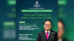 Special Interactive Session on law governing space warfare and private space activities