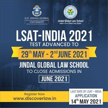 LSAT-India 2021 Online Entrance Test Advanced to 29 May Before the CBSE Examinations