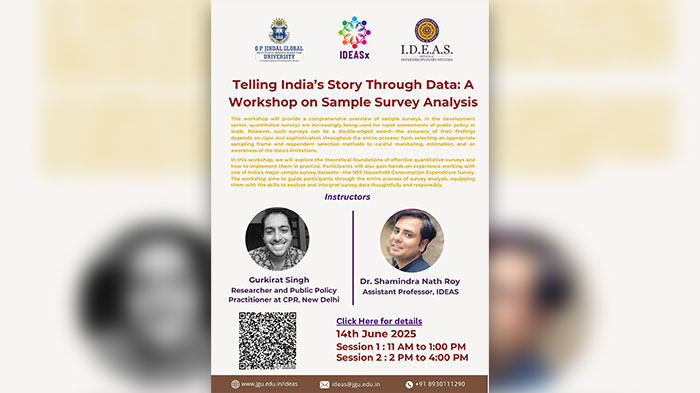 Telling India’s Story Through Data: A Workshop on Sample Survey