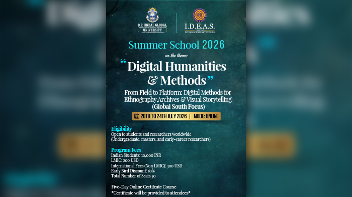 Summer School 2026 on "Digital Humanities & Methods"