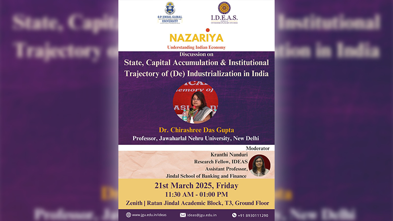 A Talk by Dr. Chirashree Das Gupta