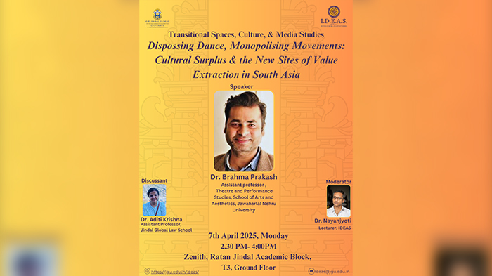 IDEAS Talk Invitation: Dr. Brahma Prakash on Dispossing Dance, Monopolising Movements
