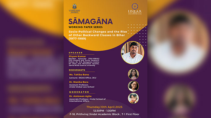 Samagana: Socio-Political Changes & the Rise of other Backward Classes in Bihar(1977-1989)
