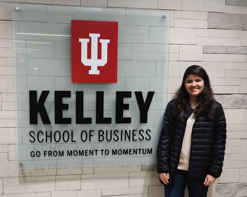 JGBS student at Kelly School of Business