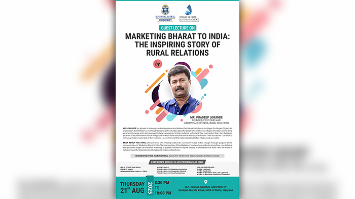 Online Guest Lecture: Shri. Pradeep Lokande, Rural Relations