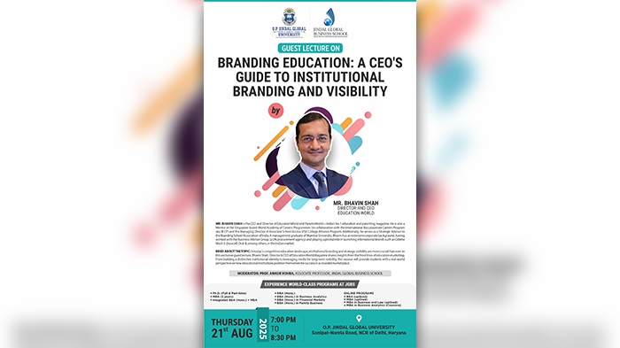 Virtual Guest Lecture: Bhavin Shah, Education World