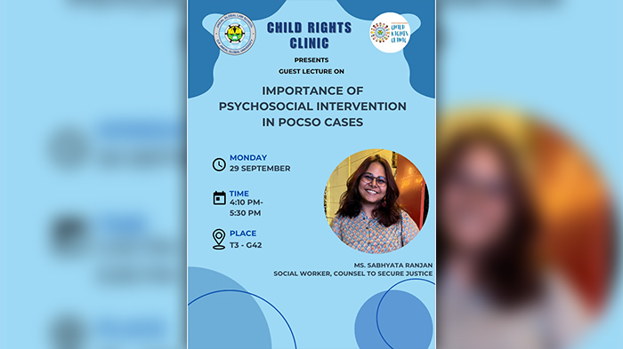 Guest Lecture: "Importance of Psychosocial Intervention in POCSO Cases"