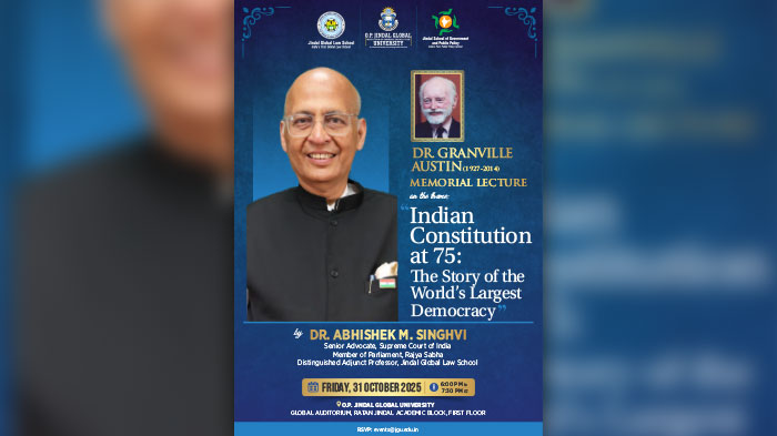 Dr. Granville Austin Memorial Lecture by Dr. Abhishek M. Singhvi