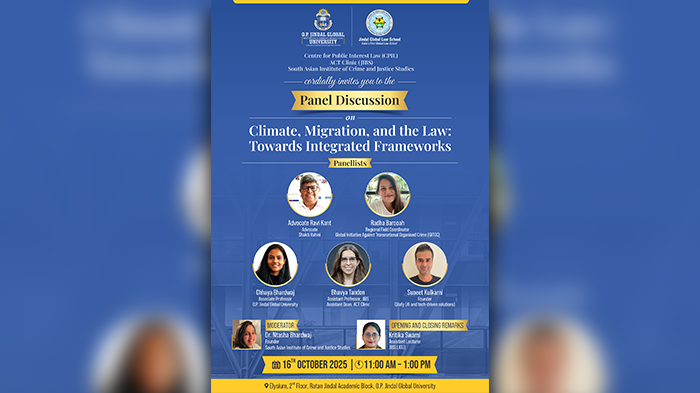 Panel Discussion on “Climate, Migration, and the Law: Towards Integrated Frameworks”