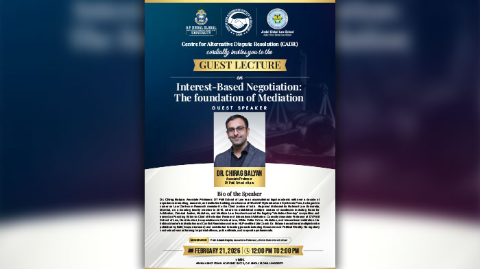 Guest Lecture on Interest-Based Negotiation: The Foundation of Mediation