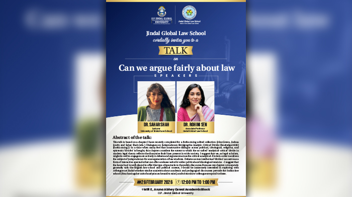Discussion with Dr. Sahar Shah on Can We Argue Fairly about Law