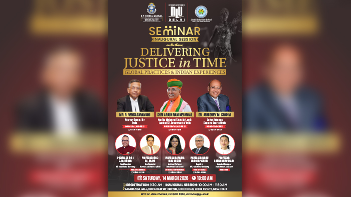 Seminar on “Delivering Justice in Time: Global Practices and Indian Experiences”