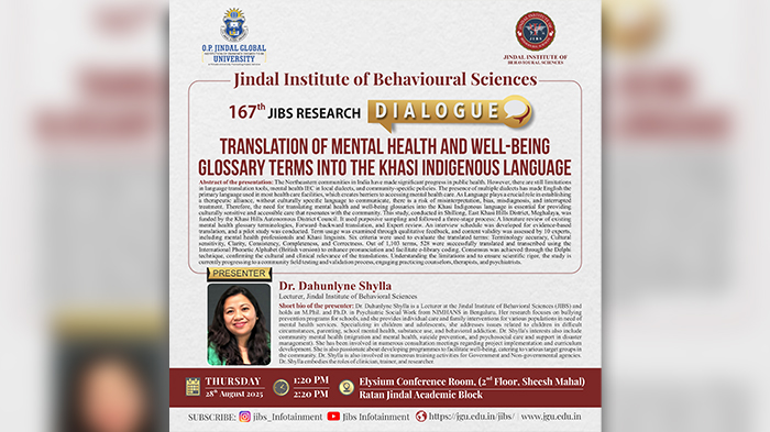 167th JIBS Research Dialogue