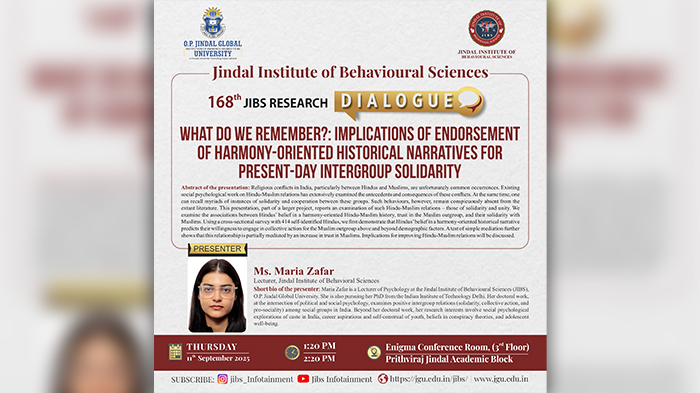 168th JIBS Research Dialogue