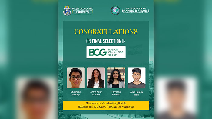 JSBF students placed at Boston Consulting Group (BCG)