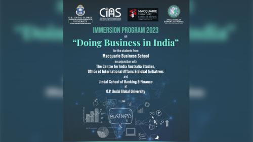 OISM’s International Immersion Programme entitled Doing Business in India