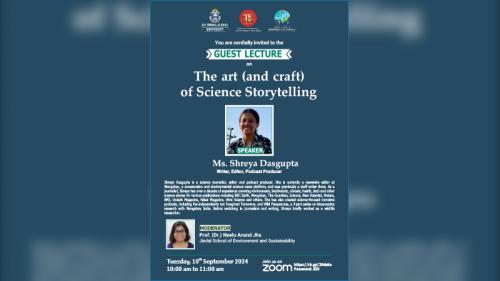 GUEST LECTURE on The art (and craft) of Science Storytelling