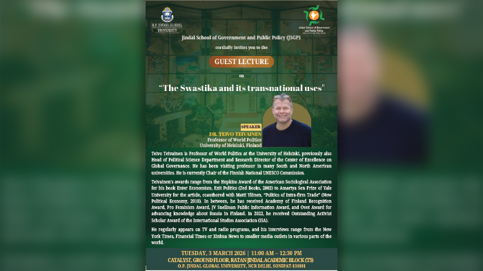 Guest Lecture: The Swastika and its Transnational Uses