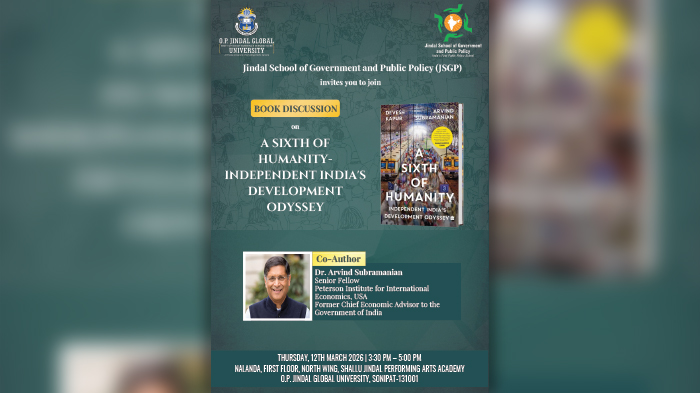 BOOK DISCUSSION ON “A SIXTH OF HUMANITY - INDEPENDENT INDIA'S DEVELOPMENT ODYSSEY” BY DR. ARVIND SUBRAMANIAN