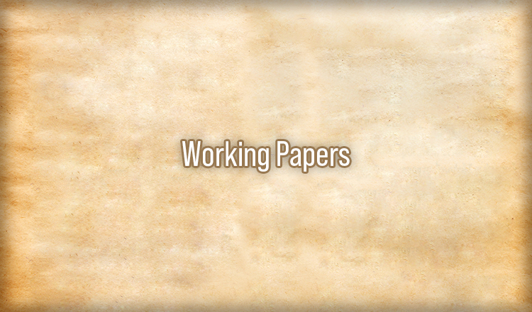 Working Papers