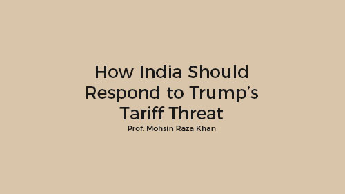 How India Should Counter Trump