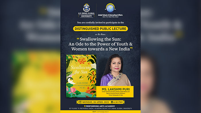 Distinguished Public Lecture By Ms. Lakshmi Puri