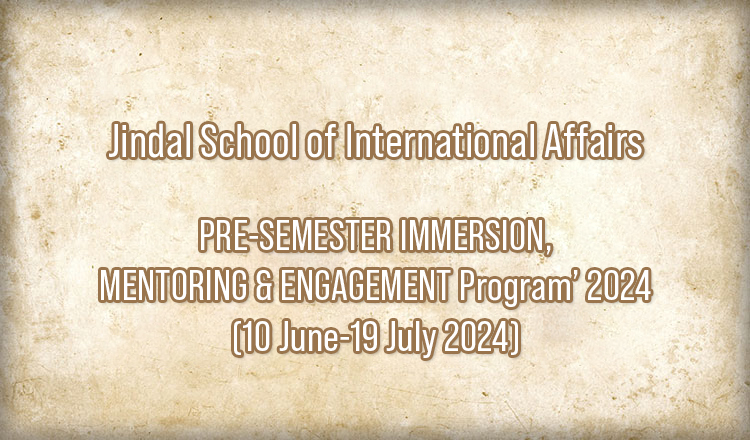 JSIA Pre-Semester Engagement Programme 2025