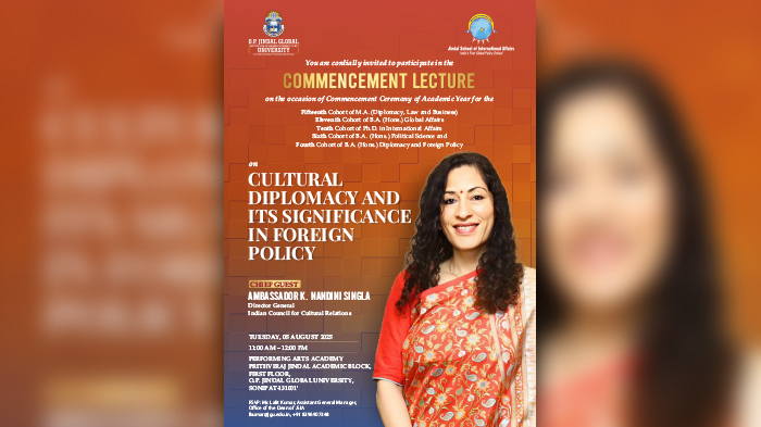 Commencement Lecture by Ambassador K. Nandini Singla