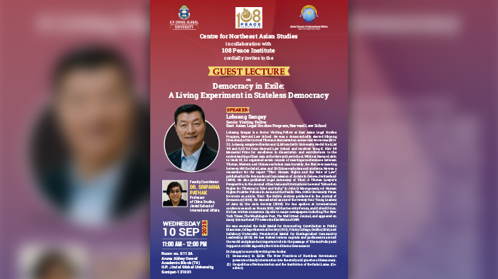 Invitation to a guest lecture on Tibet: A Democracy in Exile