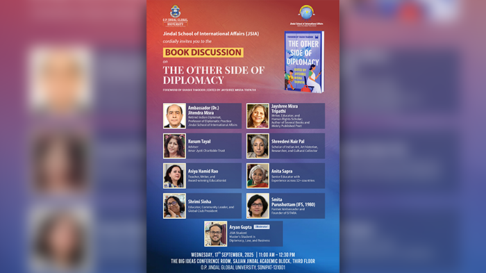 Book Discussion on The Other Side of Diplomacy, Edited by Jayshree Misra Tripathi