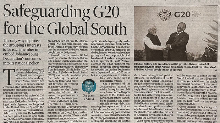 Safeguarding the G20 for the Global South