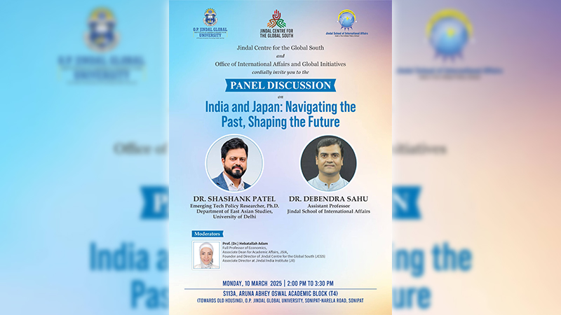 JCGS Panel Discussion on "India and Japan: Navigating Past, Shaping the Future