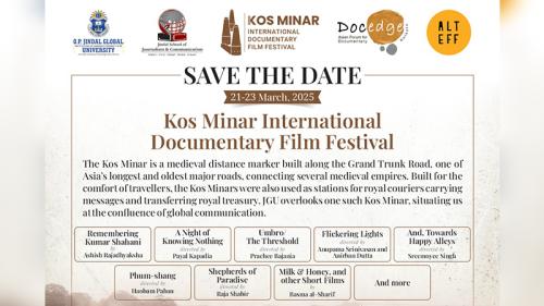 SAVE THE DATE: Kos Minar International Documentary Film Festival 21-23 March, 2025