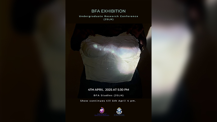 Invitation to BFA Exhibition  at the Undergraduate Research Conference (JSLH)