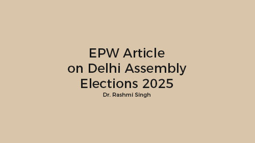 EPW Article on Delhi Assembly Elections 2025