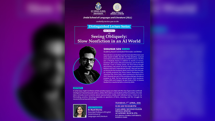 Academy Award Nominated Filmmaker Shaunak Sen's Talk on 'Slow Nonfiction in an AI World,'