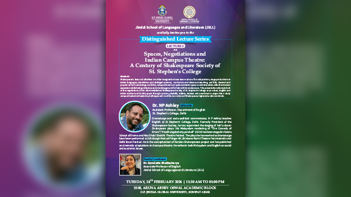 Spaces, Negotiations and Indian Campus Theatre: A Century of Shakespeare Society of St. Stephen's College