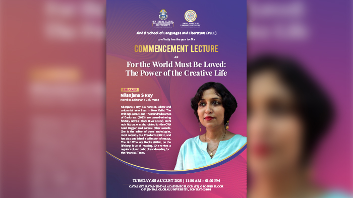 JSLL Commencement 2025 with Nilanjana S. Roy