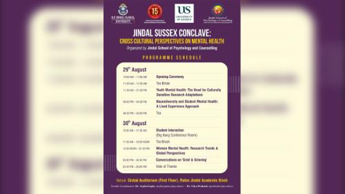 Jindal Sussex Conclave Program