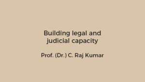 Building legal and judicial capacity